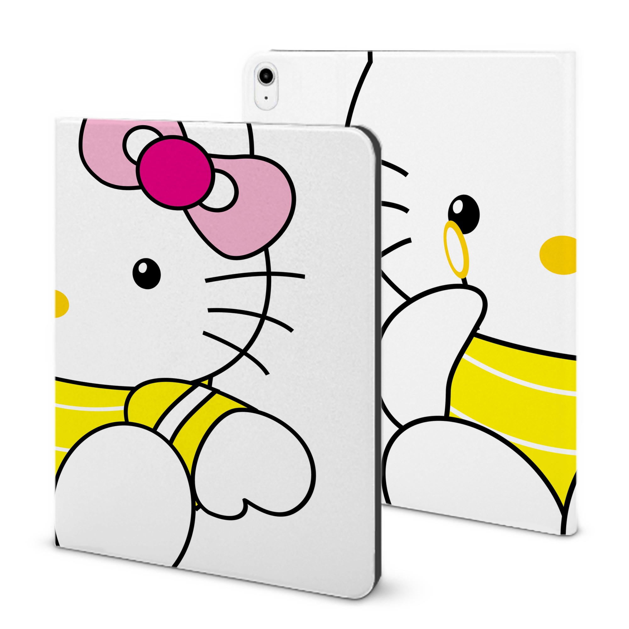 （画像用） Hello Kitty ハローキティ IPadケース ペンホルダー付き ブックスタイルデザイン